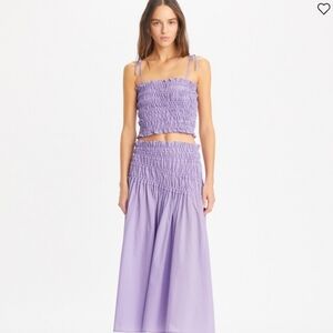 Tory Burch Smock Lavender Women's Skirt Set